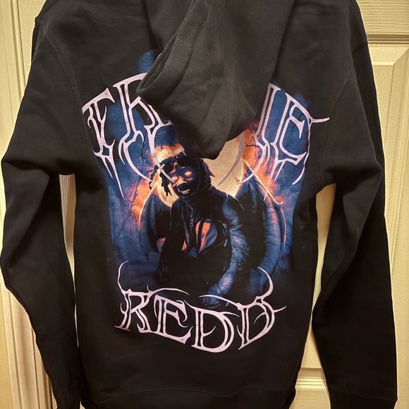 Trippie Redd 1400 Men’s Black Hoodie w Graphic Design in Size Small BNOT - Picture 5 of 11